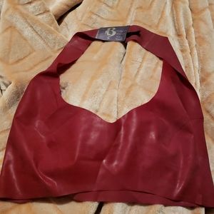 ruby red real latex top